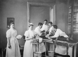 The Hand Washing innovation: Cultural attitudes toward hand washing, as well as at the discovery that disease could be spread through physical contact